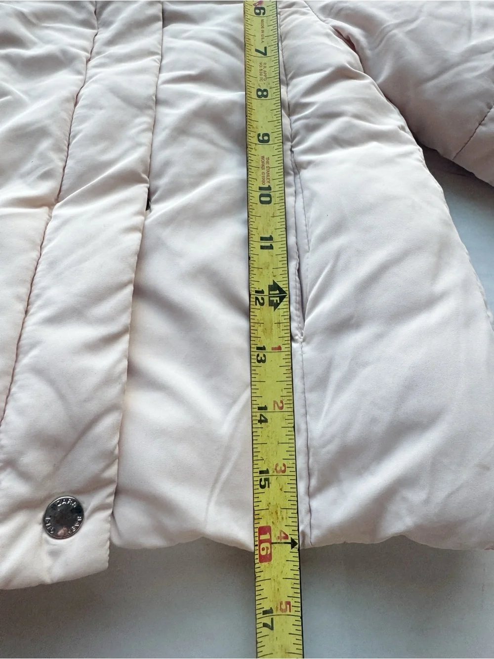 Zara Girl Outerwear Collection Faux Fur Lined Winter Puffer Jacket 18/24months